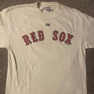 Majestic Boston Red Sox T Shirt Baseball MLB Major League American Hestand